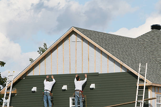 Professional Siding Repair technician working in Hightstown, NJ